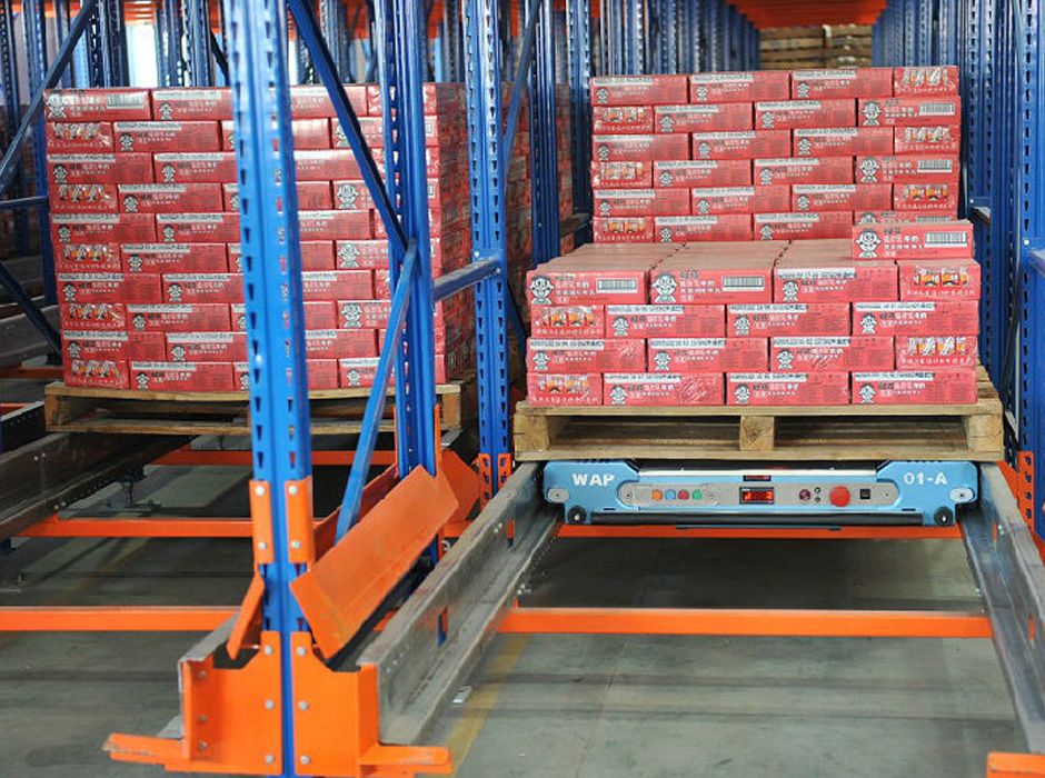 旺旺集团广州穿梭式仓储货架