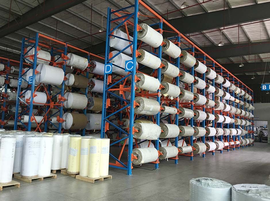 新浩胶粘纸制品肇庆卷料仓库货架