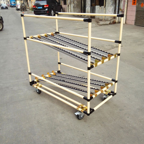精益管货架线棒流利条货架物料周转车 精益管货架线棒流利条货架物料周转车