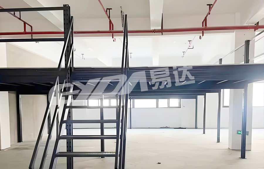 黑色阁楼平台货架 黑色阁楼平台货架